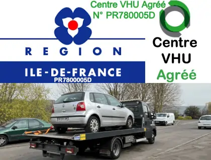 enlevement epave gratuit, Centre VHU